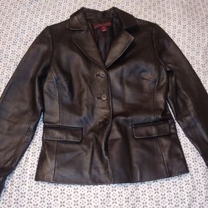 COPY - Margaret Godfrey Black Leather Jacket Medium